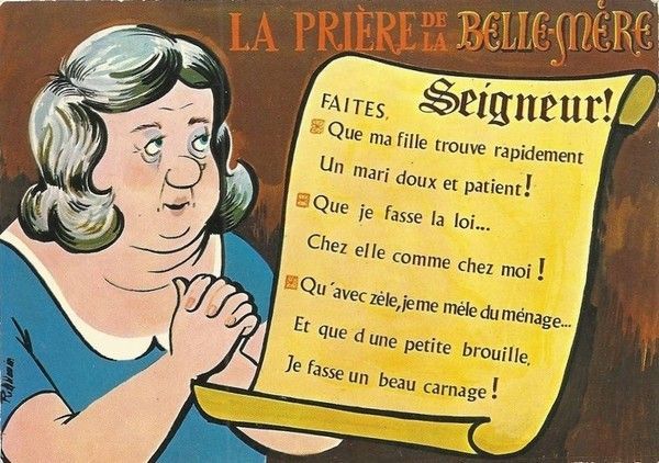Prière de la bellemère&hellip;&hellip;.